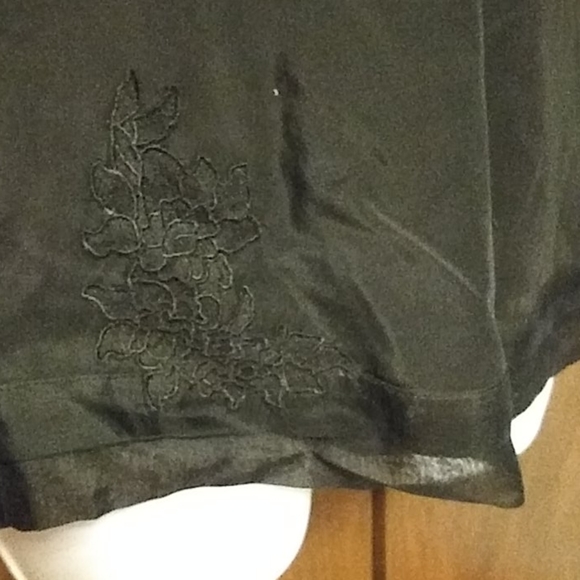 GOLD HARSH Black Silk and Lace Camisole  - Large - Picture 10 of 12